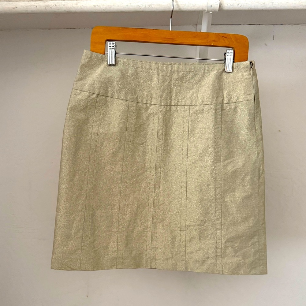 Bundle 3 for 50% off Y2K DKNY Skirt with Gold Metallic Thread
